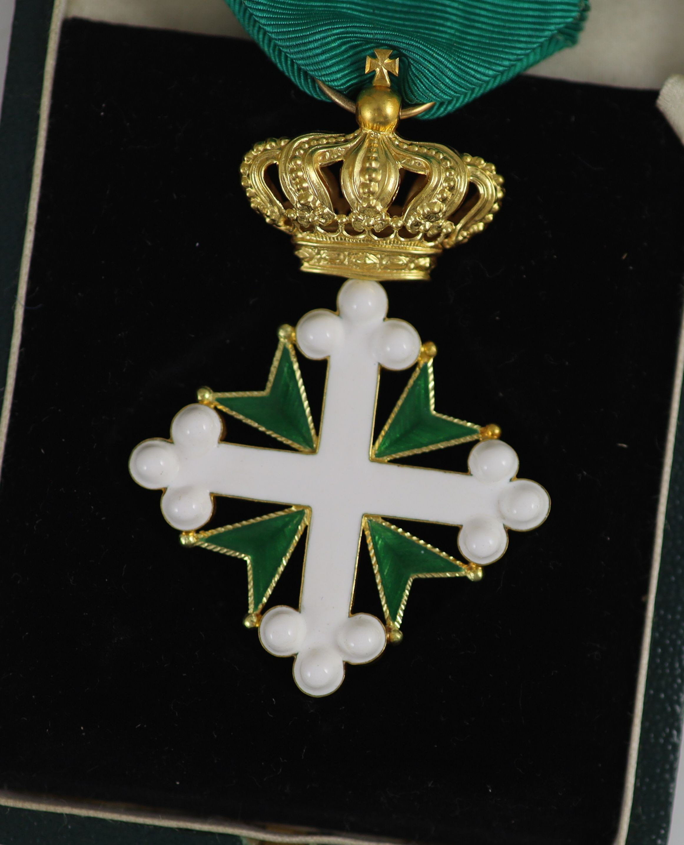 A cased C.B.E., Order of St. Maurice and St. Lazarus of Italy and two miniatures to the Hon. Alfred Clive Lawrence (1878-1926)